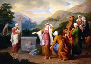 Rebecca kaivolla, 1824 tekijältä Bernard Duvivier