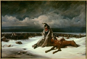 Venäjän eläkkeelle jääminen (1812). Bernard Edouard Swebachin (1800-1870) maalaus