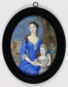 Lady Henrietta Cavendish Holles Harley (akvarelli norsunluulla)