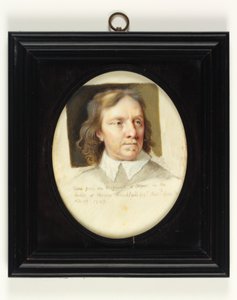 Oliver Cromwell (vesiväri norsunluulle) tekijältä Bernard III Lens