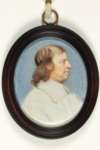 Oliver Cromwell (vesiväri norsunluulle) tekijältä Bernard III Lens
