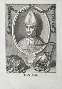 Antipaavi Johannes XXIII Baldassare Cossa, 1713. tekijältä Bernard Picart