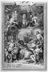 Bernard de Fontenelle, 1728-1729 tekijältä Bernard Picart