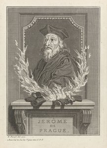 Muotokuva Hieronymuksesta Prahasta, 1712 tekijältä Bernard Picart