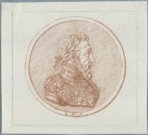 Ranskan kuninkaan Henrik II:n muotokuva, 1600-luvun toinen puoli. tekijältä Bernard Picart