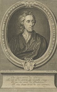 Lääkärin ja filosofin John Locken muotokuva 1632-1704, 1721. tekijältä Bernard Picart
