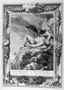 Kotkan syömä Prometheus (kaiverrus) tekijältä Bernard Picart