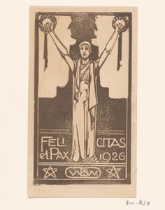 Happiness and Peace 1926 (alkuperäinen nimi esineessä) tekijältä Bernard Willem Wierink