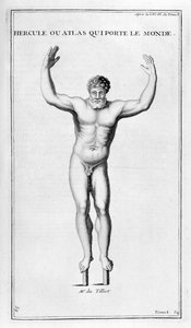 Herkules, joka kantaa maailmaa, 1757