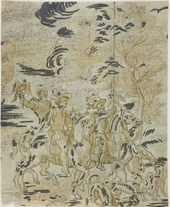 Falcon Hunt tekijältä Bernard van Orley