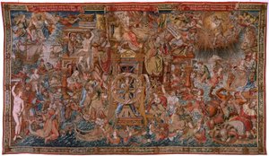 Flanderin kuvakudos. Sarja The Honours. Fortune, tie kunnianosoituksiin (La Fortuna, Camino de los Honores). Sarjan viides kuvakudos. Mallisarjakuvapiirtäjät Bernard van Orleyn ja Jan Gossaert de Mabusen piiristä. Valmistus Pieter van Aelst, Brusse