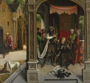 Keisari Konstantinuksen asettama Pyhän Martinuksen ritariksi, noin 1514.