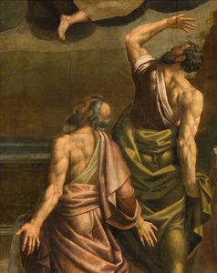 Apse, Bernardino Gattin alttaritaulu nimeltä Il Sojaro, Giovanni Battista Trottin täydentämä IL Malosso, Neitsyt taivaaseenas