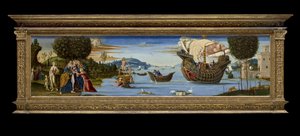 Enaluksen rakas uhrattiin Poseidonille ja säästettiin, n. 1512 (tempera, öljy ja kultalehti puussa)