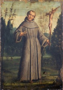 Pyhä Franciscus Assisilainen, n. 1545 (öljy paneeliin kiinnitetty kankaalle)