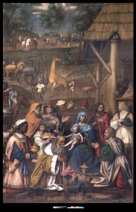 Maagien palvonta, 1513 tekijältä Bernardino Luini