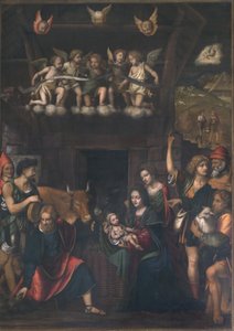 Paimenten palvonta tekijältä Bernardino Luini