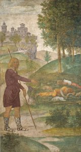 Cefalus ja nymfit, n. 15201522. tekijältä Bernardino Luini