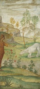 Procris ja yksisarvinen, c. 15201522. tekijältä Bernardino Luini