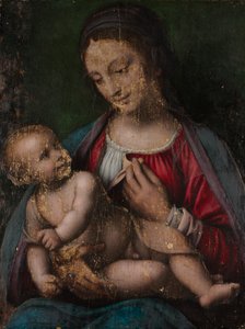 Neitsyt ja lapsi, 1500-luku. tekijältä Bernardino Luini