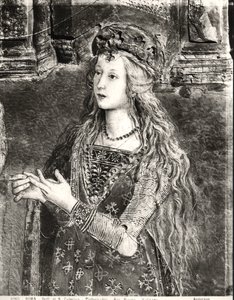 Pyhä Katariina, mahdollisesti muotokuva Lucrezia Borgiasta (1480-1519) Pyhien elämä -sarjasta, Sala dei Santi, 1492-1494
