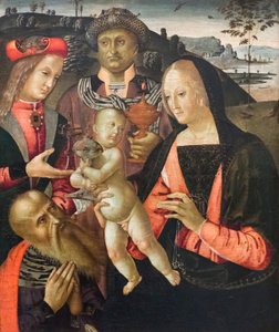 Magien palvonta (tempera paneelissa) tekijältä Bernardino di Mariotto