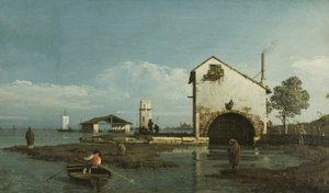 Capriccio, The Lagoon, n.1743 (öljy kankaalle) tekijältä Bernardo Bellotto