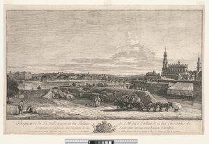 Näkymä Dresdenistä, 1748. tekijältä Bernardo Bellotto