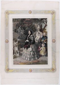 HÄNEN MAJESTEETTI KUNINGATAR ISABEL II. ja hänen elokuussa tytär HÄNEN VAKAVIN KORKEUS AS: n prinssi tekijältä Bernardo Blanco y Pérez