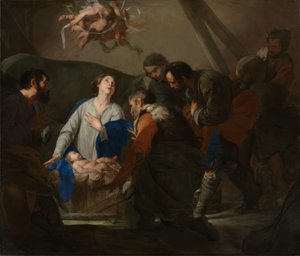 Bernardo Cavallino / Paimenten palvonta, noin 1650. tekijältä Bernardo Cavallino
