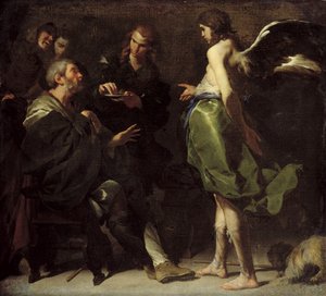 Nuori Tobias parantaa sokean isänsä, noin 1640-luku