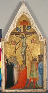 Ristiinnaulitseminen, n. 1340 (tempera poppelipuulla) tekijältä Bernardo Daddi