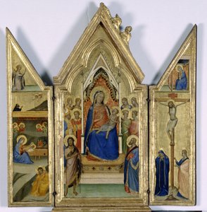 Triptyykki Madonnan ja lapsen kanssa; tekijältä Bernardo Daddi