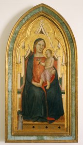 Neitsyt ja lapsi lahjoittajan kanssa, 1340-luvun loppupuoli (munatempera ja kulta puulle). tekijältä Bernardo Daddi