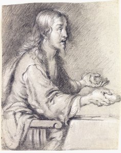 Kristus Emmauksessa esittelemässä leipää tekijältä Bernardo Strozzi