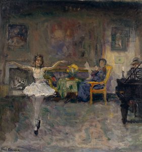 Perhe-idylli (öljy kankaalle)