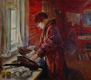 Kanan kyniminen (öljy kankaalle)