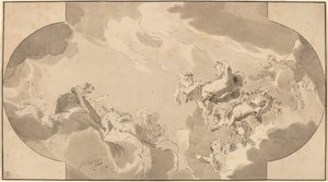 Katon koristelu tekijältä Bernhard Schreuder after Jacob de Wit