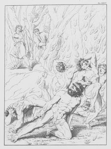 Danten jumalallinen komedia, Inferno (Helvetti), levy XXIV (litografia).