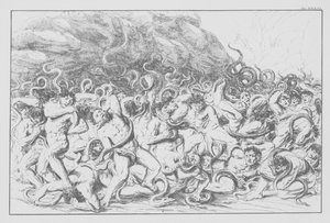 Danten jumalallinen komedia, Inferno (Helvetti), levy XXXVI (litografia).