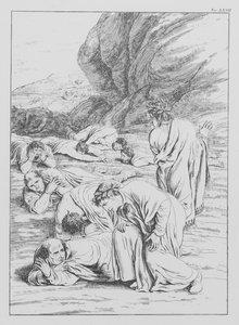 Danten jumalallinen komedia, Purgatorio (Kiirastuli), levy XXVIII (litografia). tekijältä Bernhard Schuler