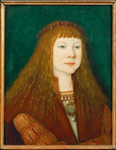 Unkarin kuningas Ludwig II lapsena (maalaus puulle)