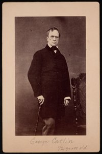 George Catlinin muotokuva 1796-1872, noin 1867. tekijältä Bernheim