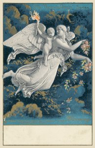 Aamu (väri litho) tekijältä Bertel (after) Thorvaldsen