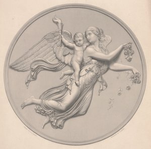 Aamu, piirtänyt F. R. Roffe (fl.1850-63), kaivertanut William Callio Roffe (1817-89), 1800-luvun puoliväli (kaiverruskopio) tekijältä Bertel (after) Thorvaldsen