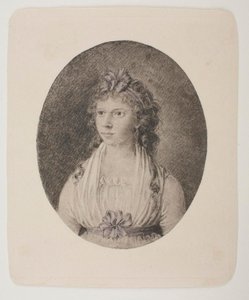 Maren Schou Westin, o.s. Grønlund, muotokuva tekijältä Bertel Thorvaldsen