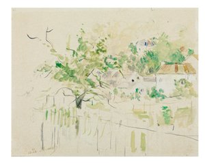 Bougival, 1884 tekijältä Berthe Morisot