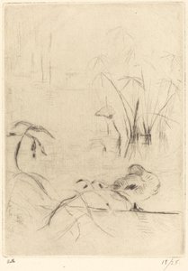 Ducks at Rest on the Bank, 18881890. tekijältä Berthe Morisot