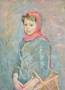 French: Fillette portant un panier tekijältä Berthe Morisot