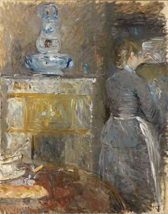 Ruokailuhuoneessa; Ruokasalissa, 1880 tekijältä Berthe Morisot